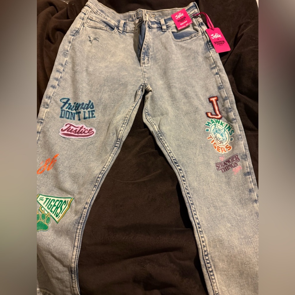 BRAND NEW Justice Brand Stranger Things kids pants size 20